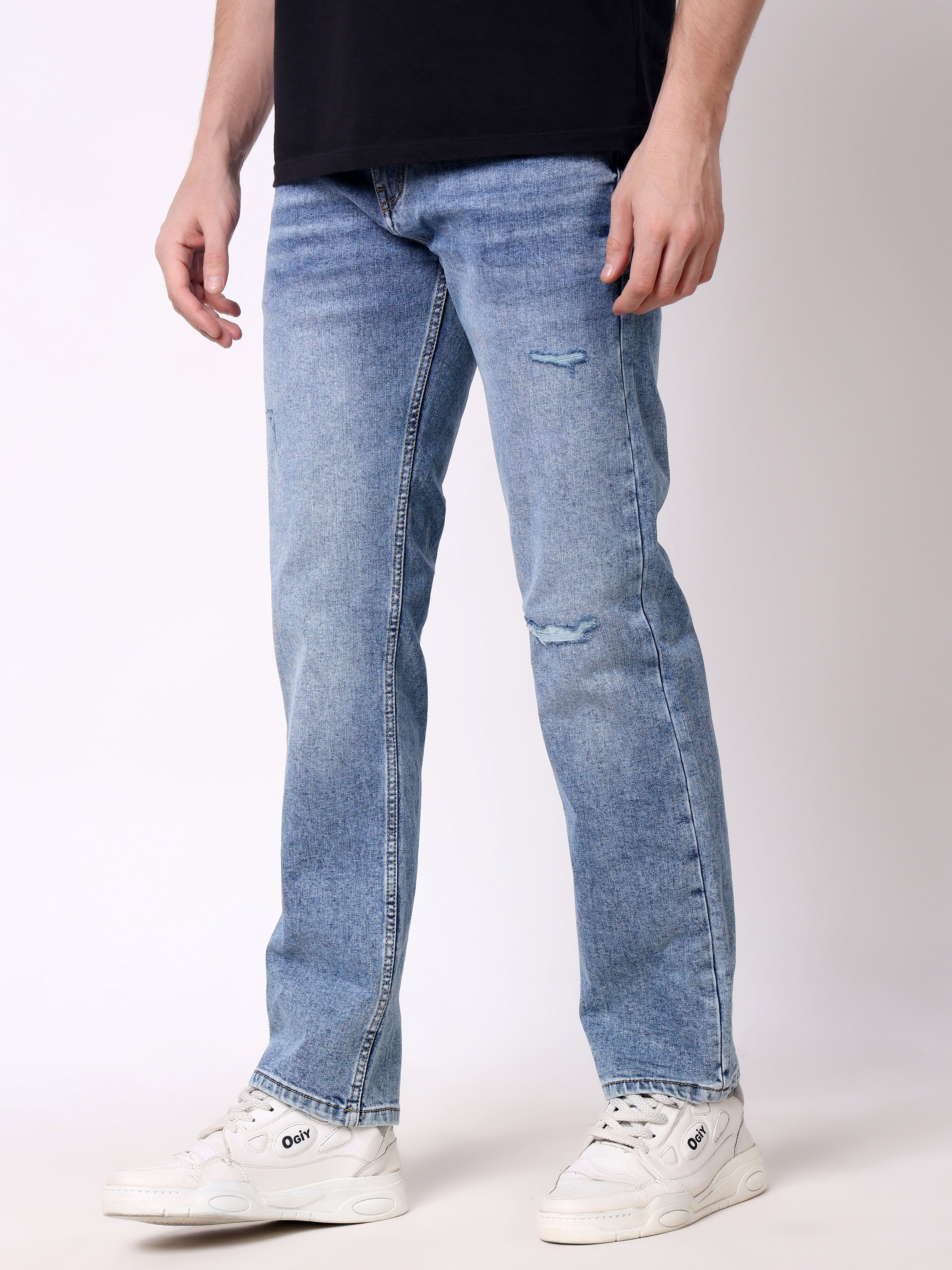 Stylox Men’s Non-Stretch Comfort Fit Denim Jeans - Stylox