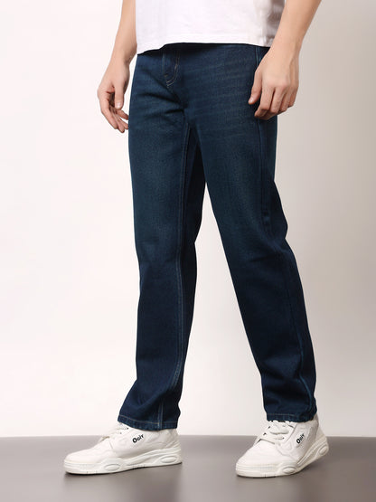 Stylox Men’s Relaxed Fit Solid Jeans | Comfortable Denim Casual Wear for Everyday Style