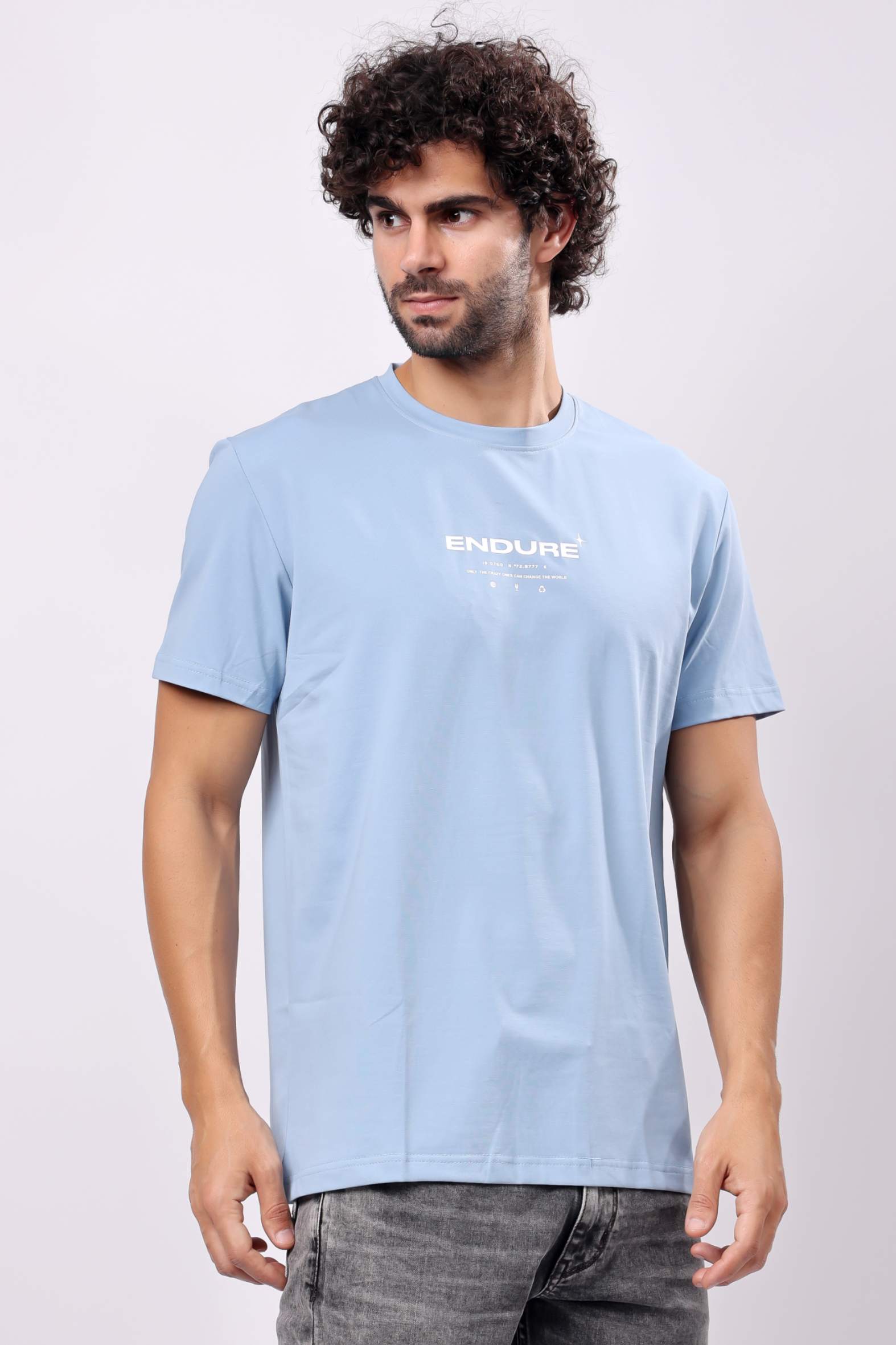STYLOX MEN CREW NECK PRINTED T-SHIRT - Stylox