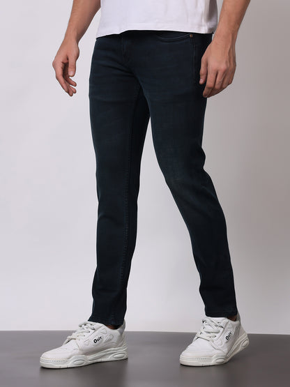 Stylox Men’s Slim Fit Solid Jeans | Stretchable Plain Denim Jeans for Men | Classic Mid-Rise Slim Fit Jeans