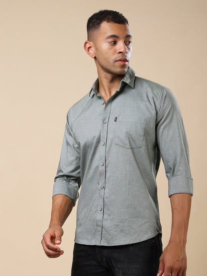Stylox Men’s Regular Fit Oxford Full Sleeve Solid Shirt – Classic Elegance with Modern Comfort
