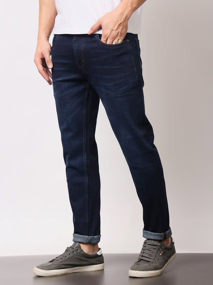 Stylox Men’s Ankle Fit Washed Jeans | Stretchable Denim Jeans for Men | Stylish Tapered Fit Casual Jeans for Trendy Look