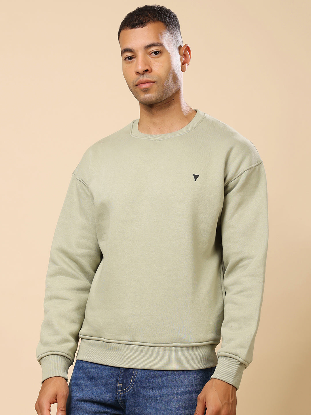 Stylox Men’s Round Neck Full Sleeve Solid Sweatshirt – Minimal Style, Maximum Comfort