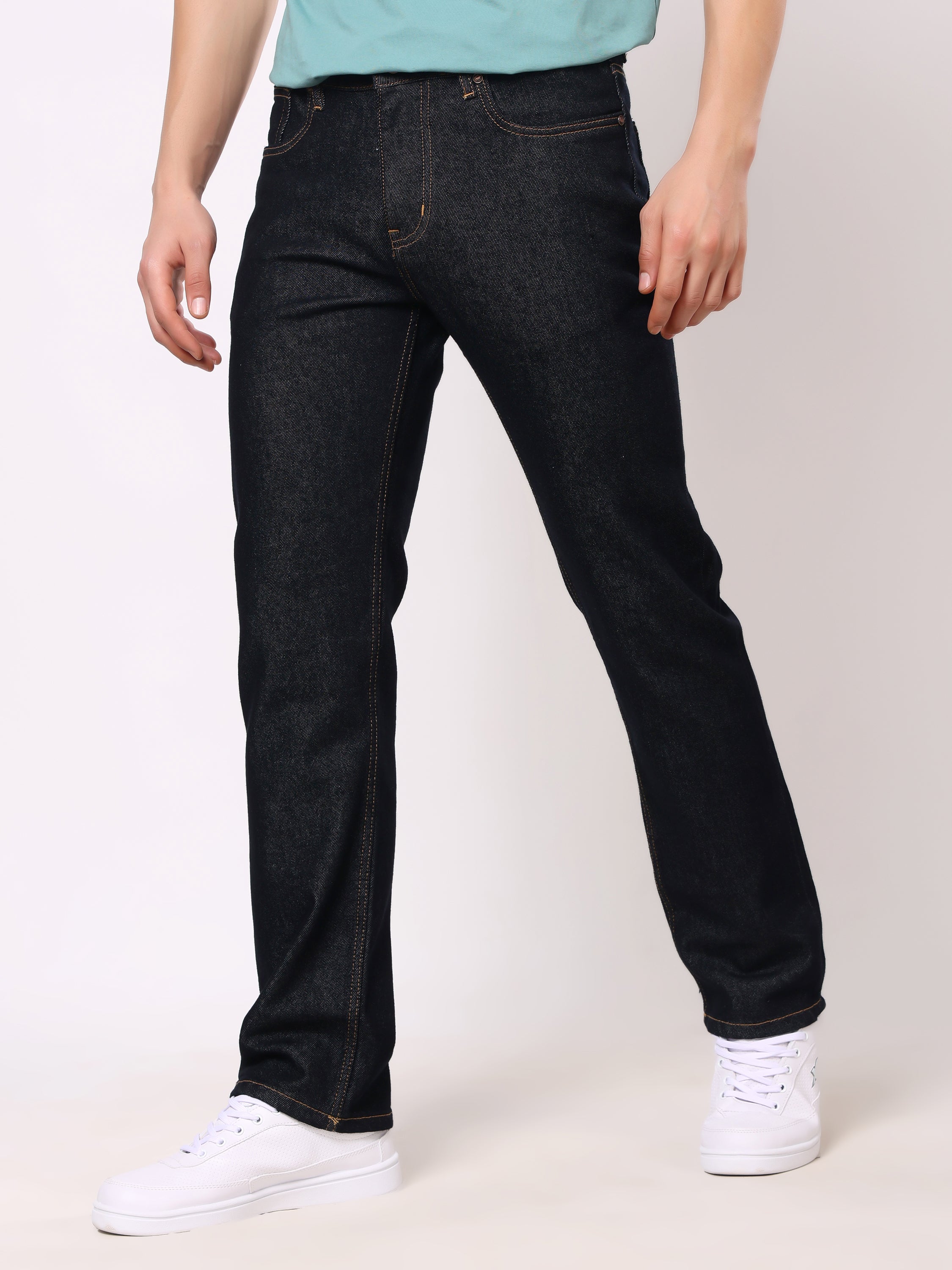 Stylox Men’s Comfort Fit No-Fade Stretchable Denim Jeans