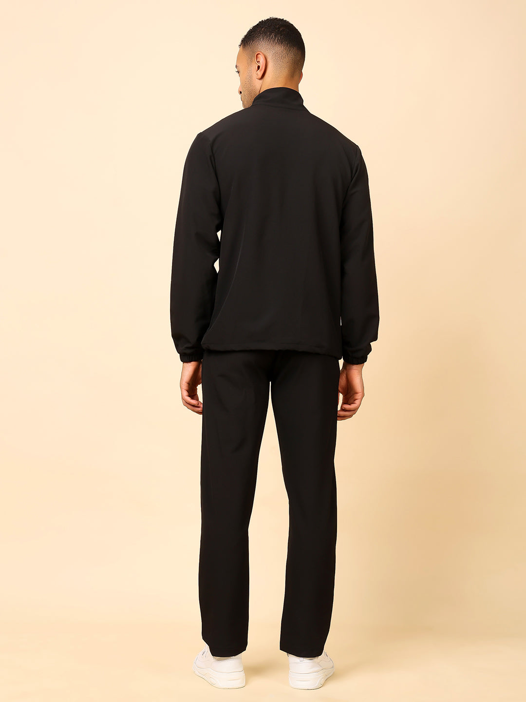 Stylox Men’s Solid Tracksuit | Full Zip High Neck Jacket & Jogger Pants Set - Stylox