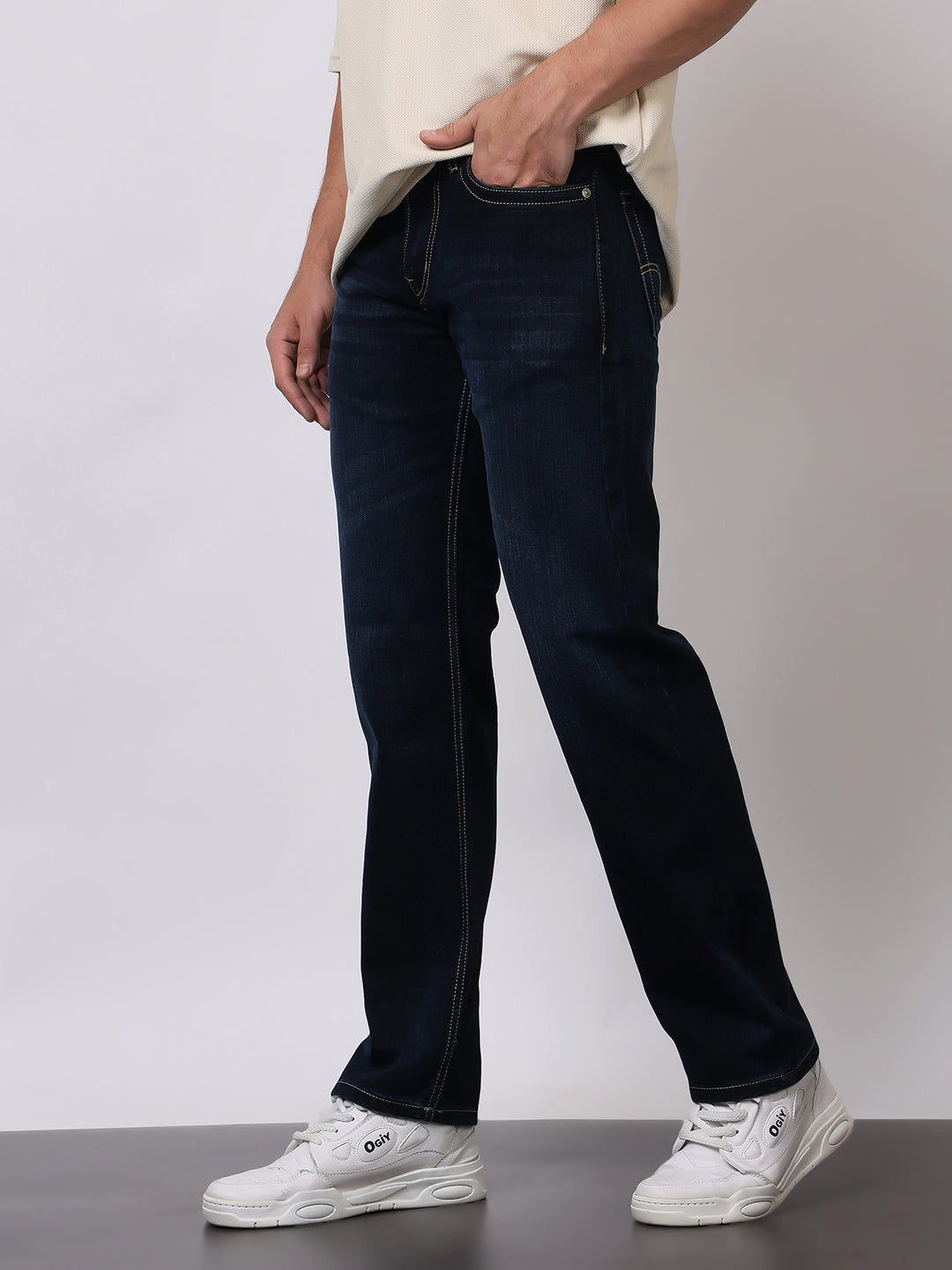 Stylox Premium Comfort Fit Jeans for Men | Soft Cotton Denim | Relaxed Everyday Casual Wear - Stylox