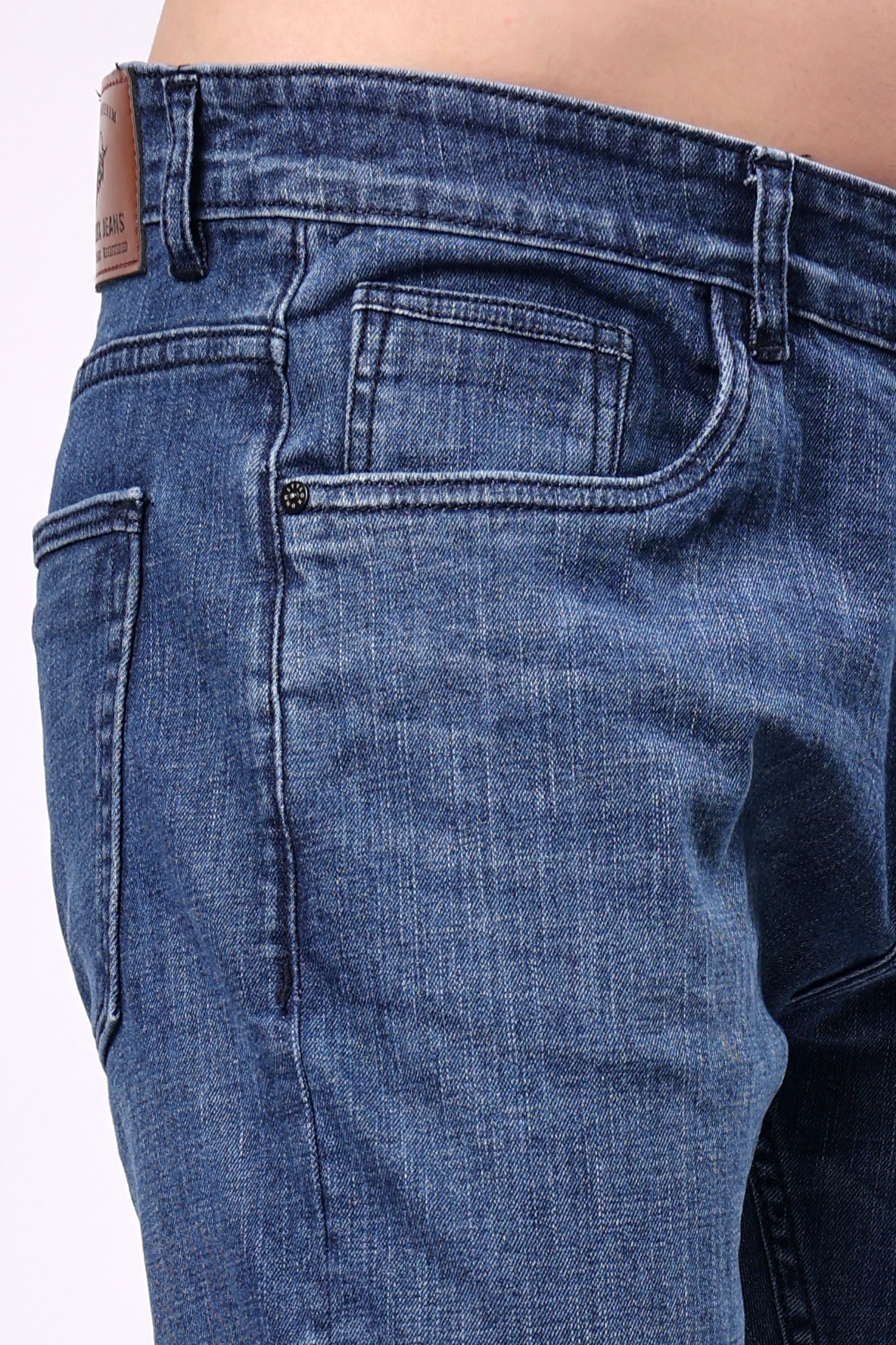 Stylox Men Slim Fit Denim Jeans - Dark Blue, - 5110-11166 - Stylox