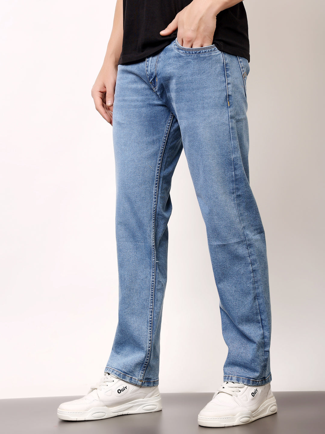 Stylox Comfort Fit Solid Menâ€™s Jeans â€“ Relaxed Style & All-Day Comfort J-11 - Stylox