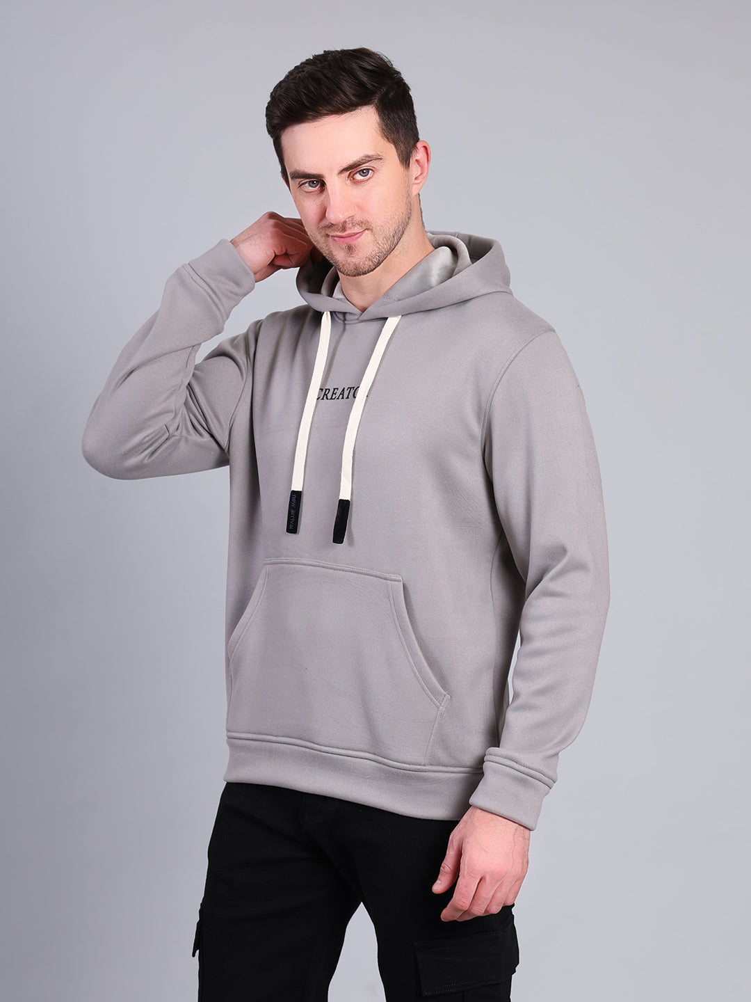 Stylox Men’s Winter Printed Hoodie | Pullover Sweatshirt with Kangaroo Pocket & Hood | Warm Casual Wear