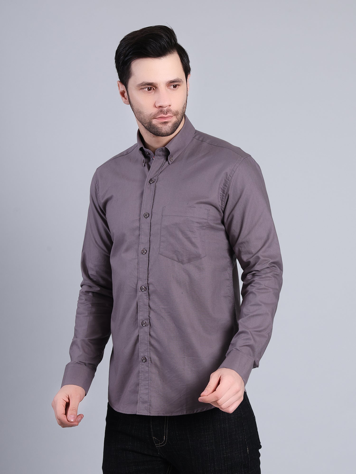 Stylox Men’s Regular Fit Full Sleeve Solid Casual Shirt for Everyday & Office Wear - Stylox