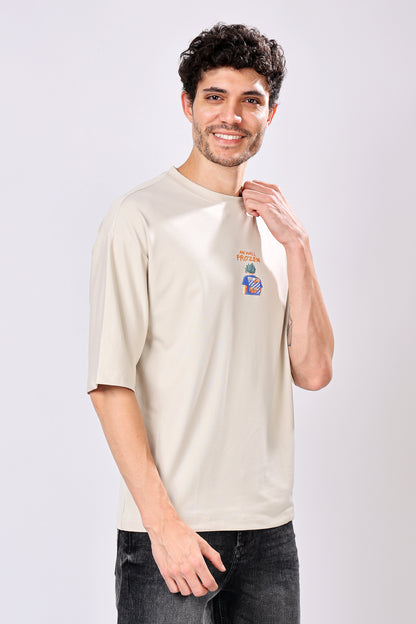 Stylox Men’s Oversized Round Neck Half Sleeve Back Printed T-Shirt | Premium Cotton Loose Fit Graphic Tee for Streetwear &amp; Casual Style