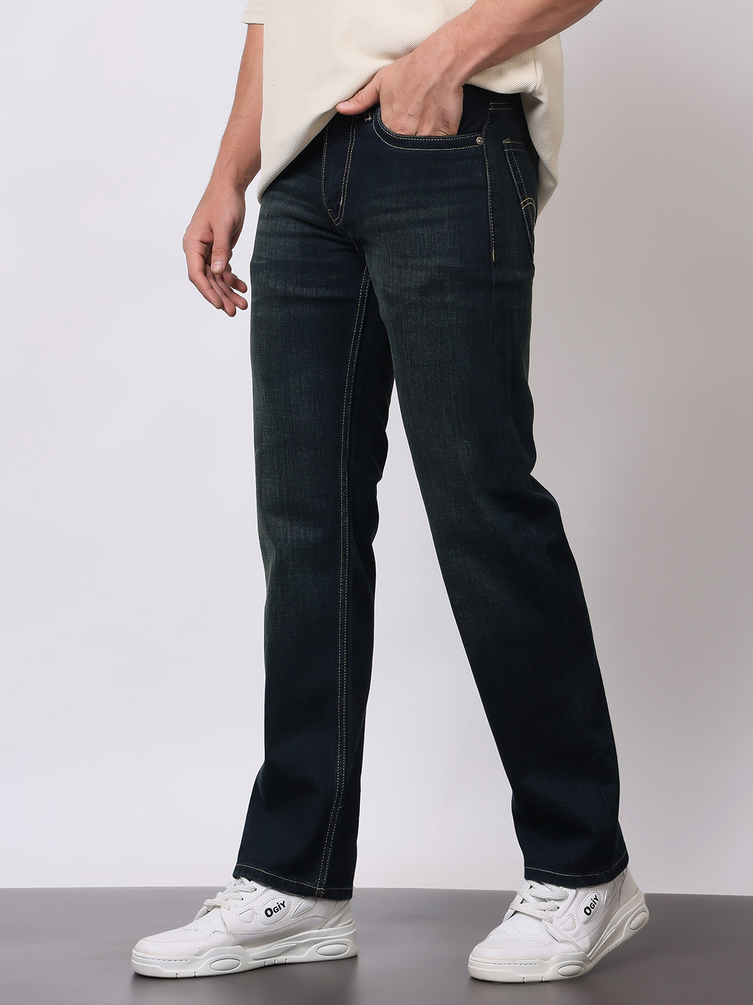 Stylox Men’s Comfort Fit Denim Jeans | Stylish Mid-Rise Jeans | Perfect for Work & Weekend Wear - Stylox