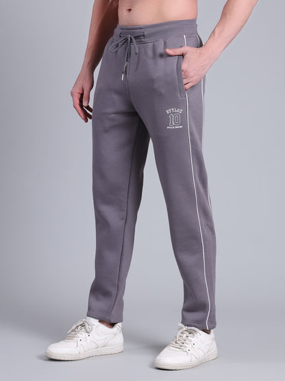 Stylox Men’s Solid Track Pants with Side Piping | Slim Fit Joggers for Gym, Sports &amp; Casual Wear