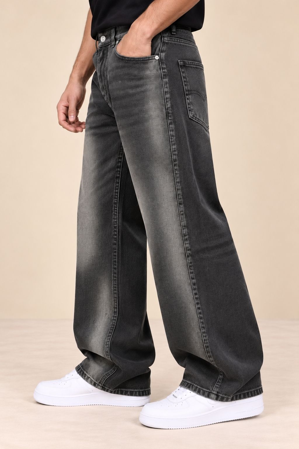 Stylox Men’s Flared Fit Non-Stretchable Denim Jeans