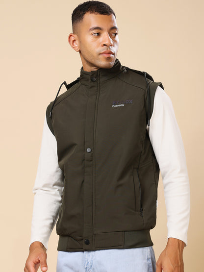Stylox Sleeveless Solid Men’s Jacket | Lightweight Zip-Up Casual &amp; Sportswear Jacket