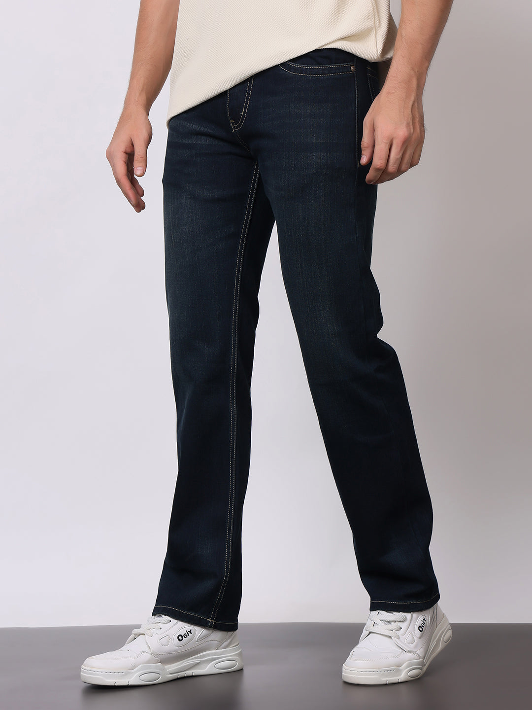 Stylox Premium Comfort Fit Jeans for Men | Soft Cotton Denim | Relaxed Everyday Casual Wear - Stylox