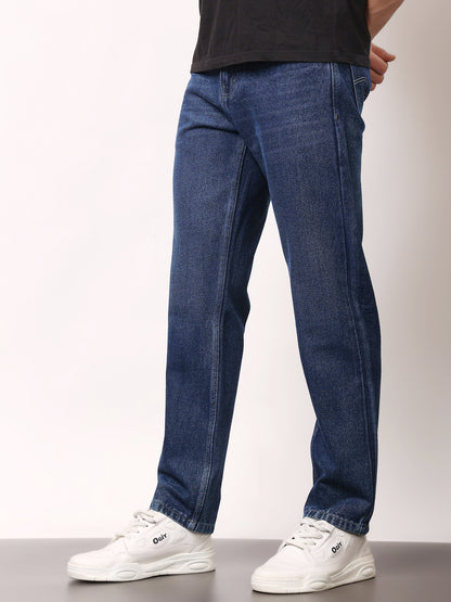 Stylox Men’s Relaxed Fit Solid Jeans | Comfortable Denim Casual Wear for Everyday Style