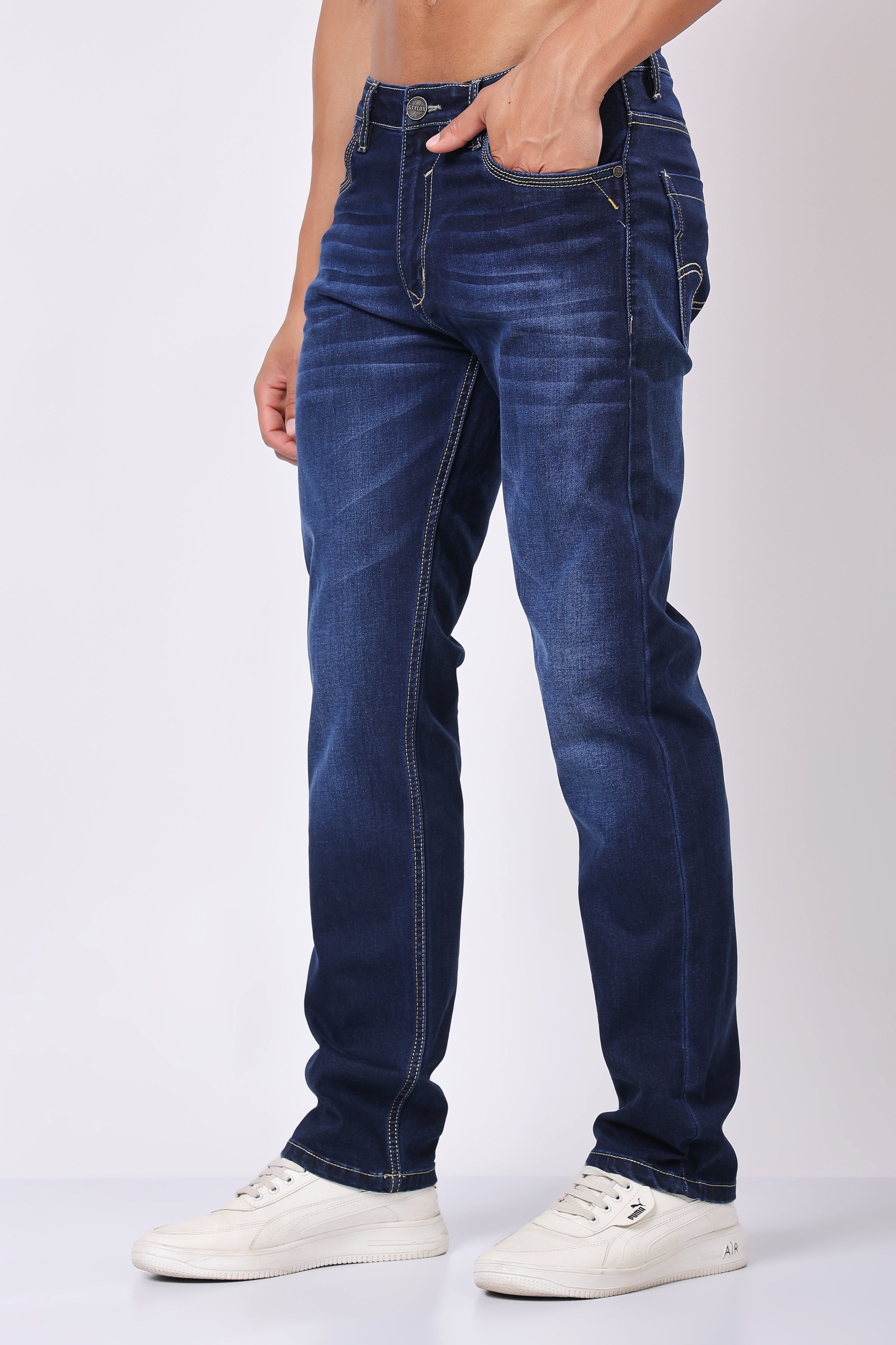 Stylox Comfort Fit Jeans for Men's | Dark Blue, Light Blue, Mid Light Blue &  Mid Dark Blue |