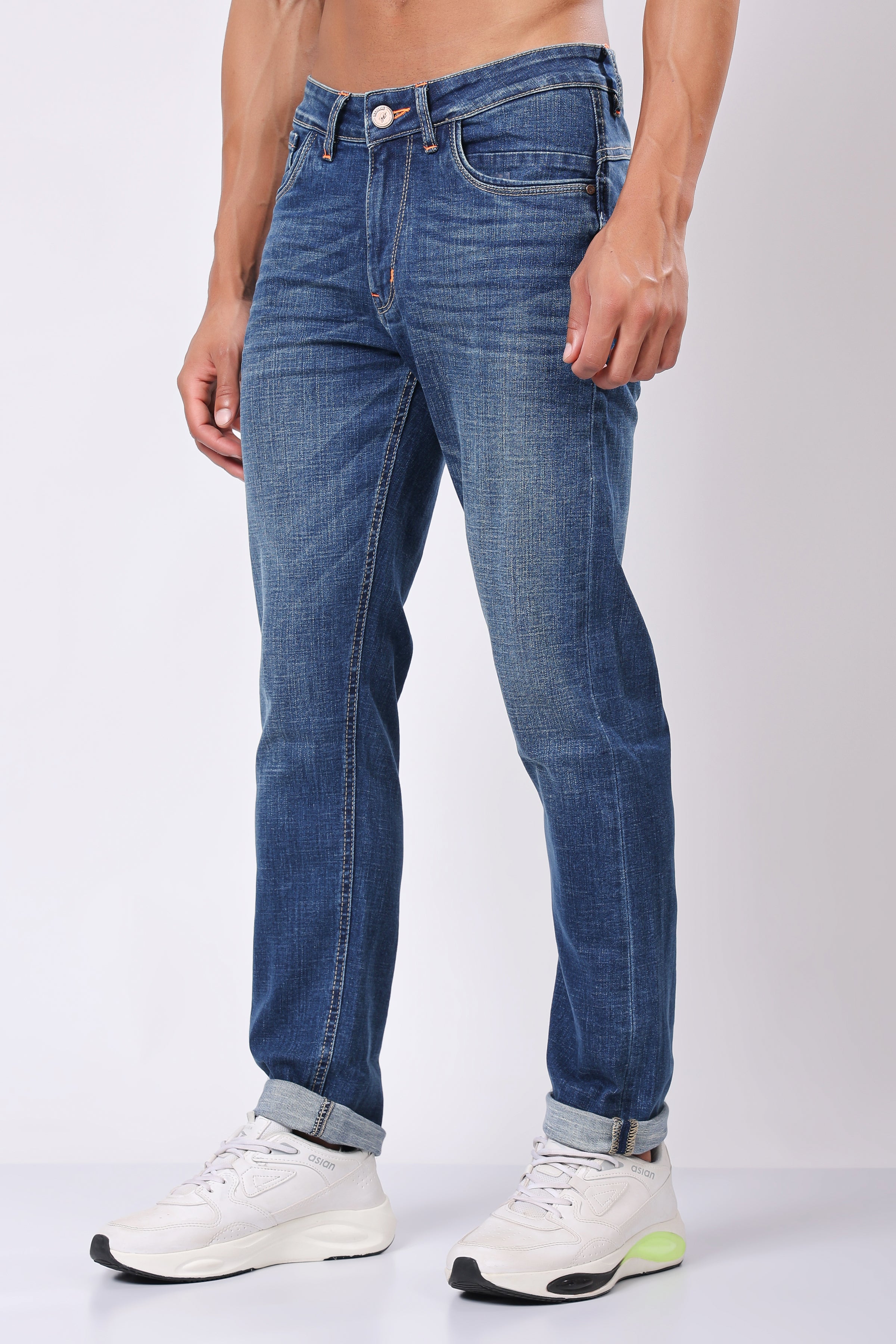 Stylox Redefine Slim Fit Men's Denim Jeans -  Dark Blue, Light Blue, Mid Dark Blue |
