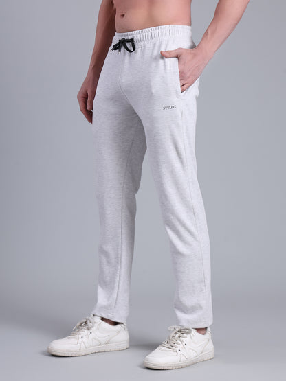 Stylox Men’s Slim Fit Trackpants | Stretchable Cotton Blend Joggers with Elastic Waist &amp; Drawstring