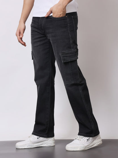 Stylox Men’s Regular Fit Cargo Jeans | Multi-Pocket Denim Cargo Pants for Casual &amp; Streetwear Style - Stylox