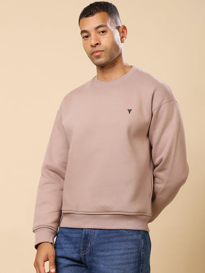 Stylox Men’s Round Neck Full Sleeve Solid Sweatshirt – Minimal Style, Maximum Comfort