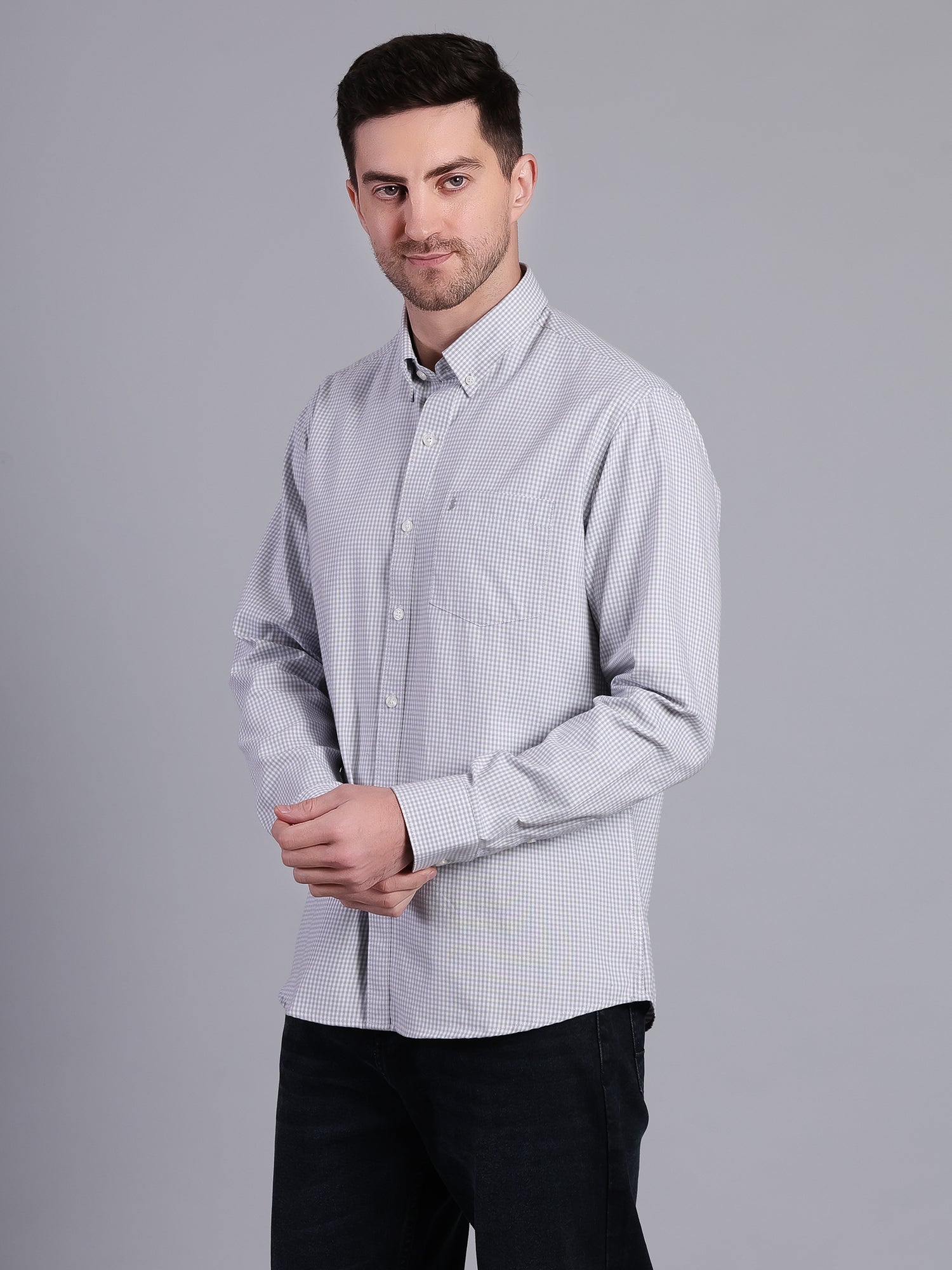 Men's Regular Fit Cotton Shirt | Office & Party Wear | Premium Comfort - Stylox