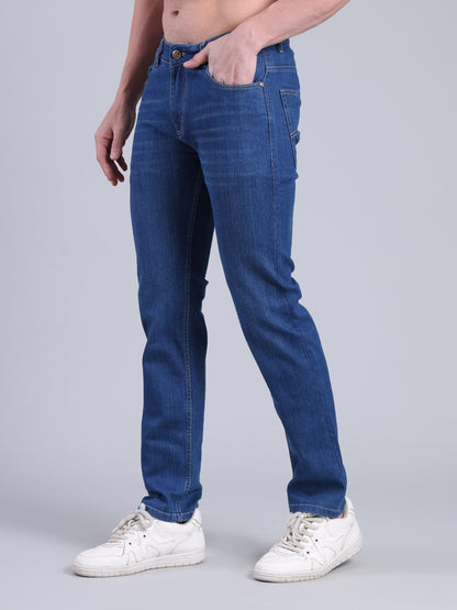 Stylox Men’s Slim Fit Jeans | Mid Rise Stretch Denim with Clean Wash for Everyday Style