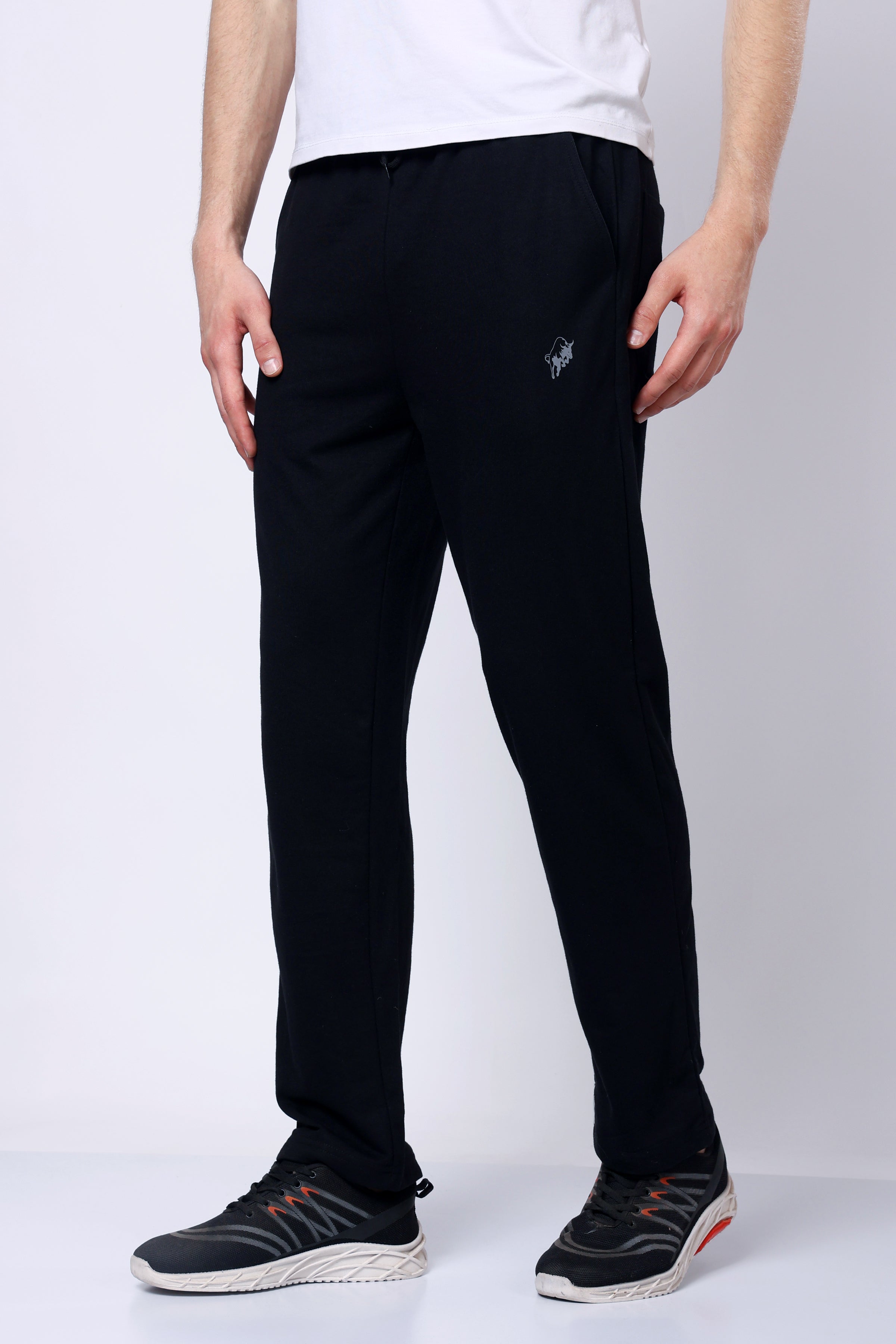 Stylox Men’s Regular Fit Terry Fabric Trackpant with Drawstring Waist-Cream - Stylox