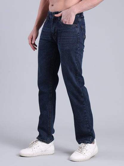 Stylox Men’s Comfort Fit Jeans | Mid Rise Straight Leg Premium Denim for Everyday Wear