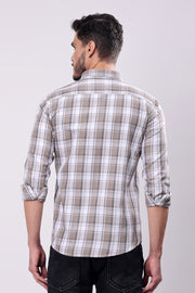 Stylox Men Slim Fit Checkered Casual Shirt