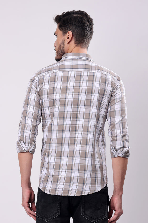 Stylox Men Slim Fit Checkered Casual Shirt - 35107