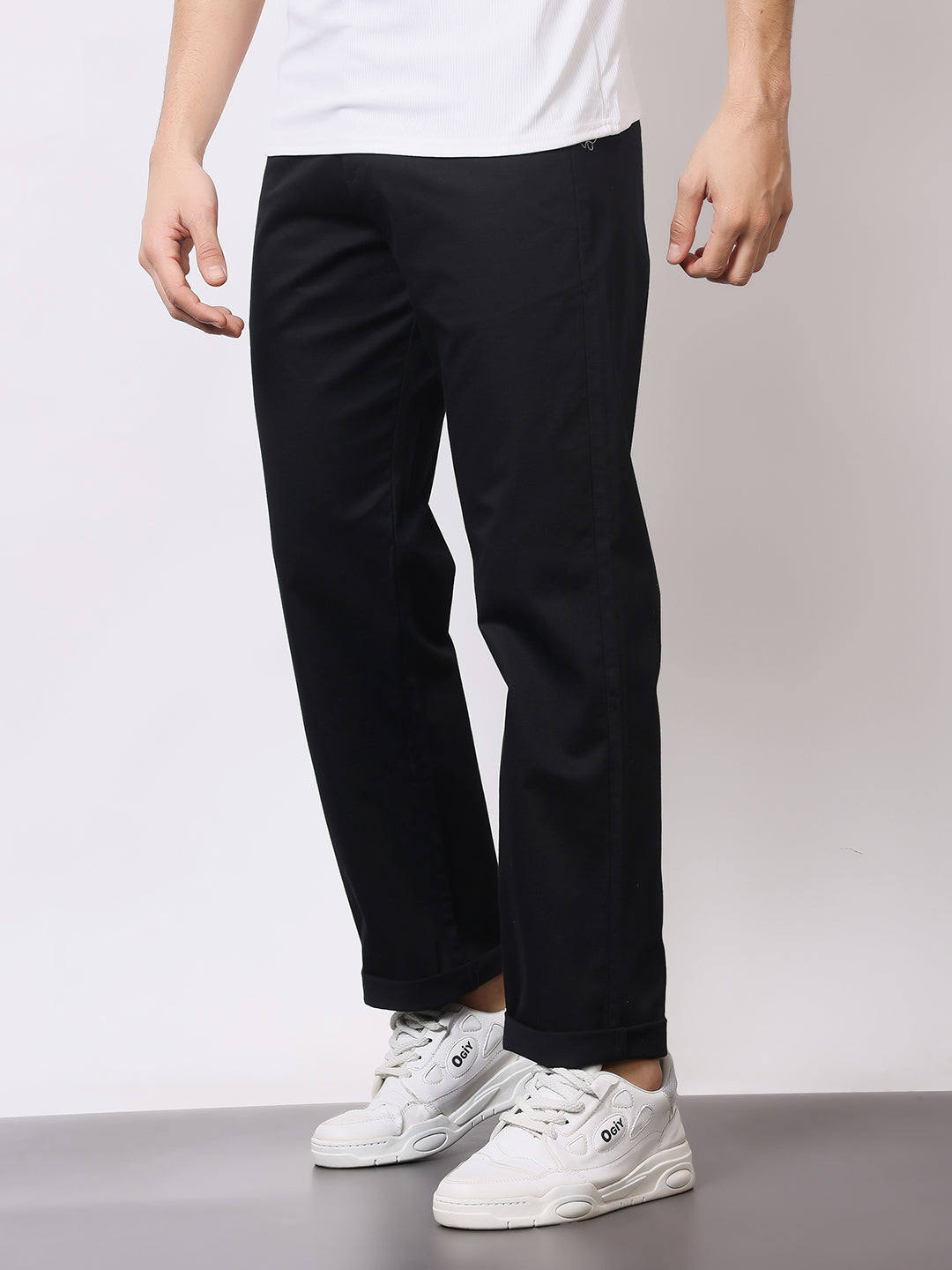 Stylox Men’s Premium Straight Fit Cotton Trousers – Casual & Office Wear Pants - Stylox