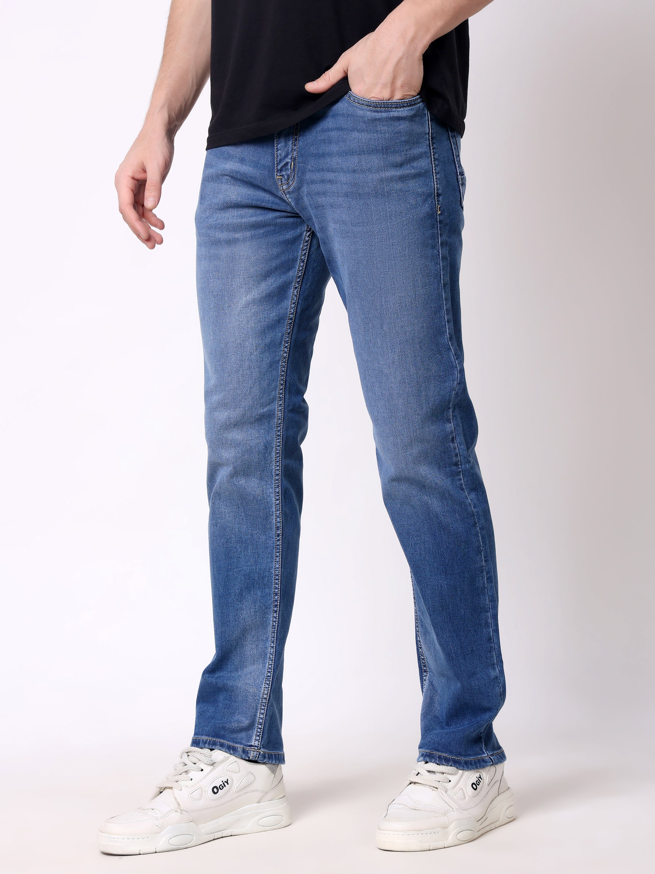 Stylox Men’s Stretchable Slim Fit Casual Denim Jeans - Stylox