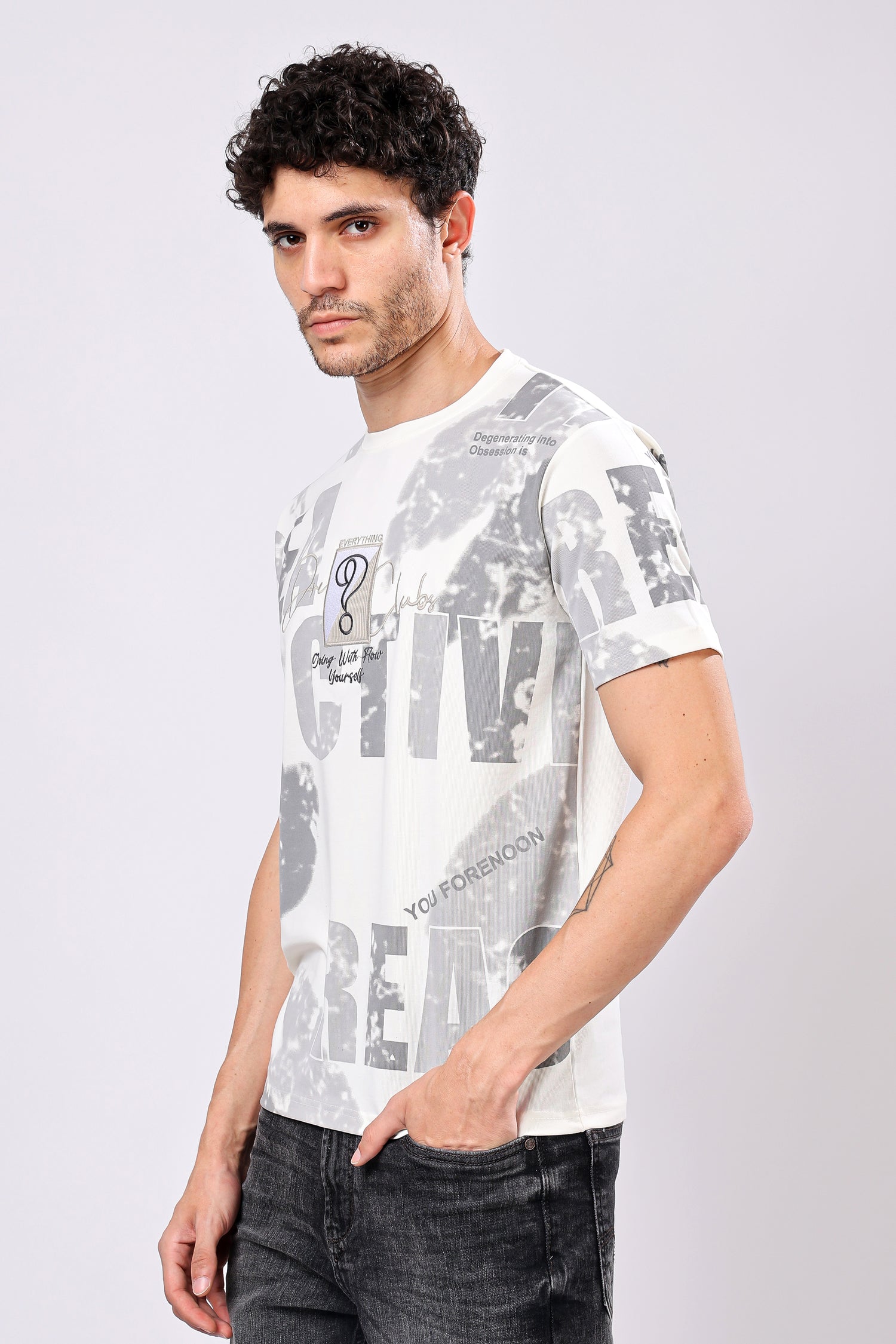 Stylox Men’s Regular Fit Round Neck Half Sleeve Printed T-Shirt | Casual Cotton Graphic Tee for Daily Wear