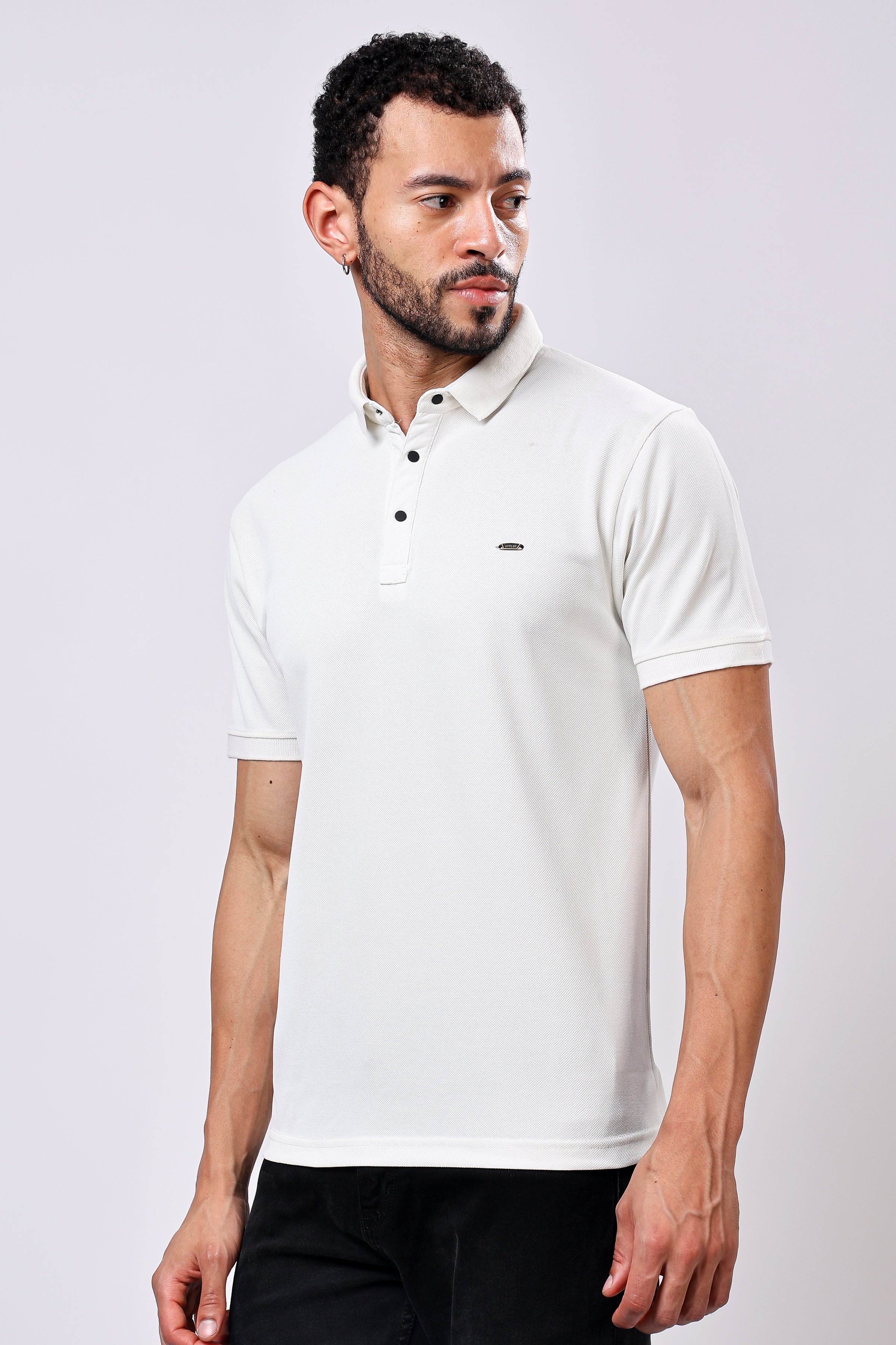 Stylox Solid Polo T-Shirt For Men - Stylox