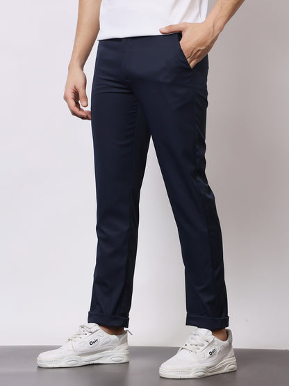 Stylox Men’s Premium Regular Fit Stretch Trousers – Formal &amp; Casual Pants | Wrinkle-Free Office Wear - Stylox