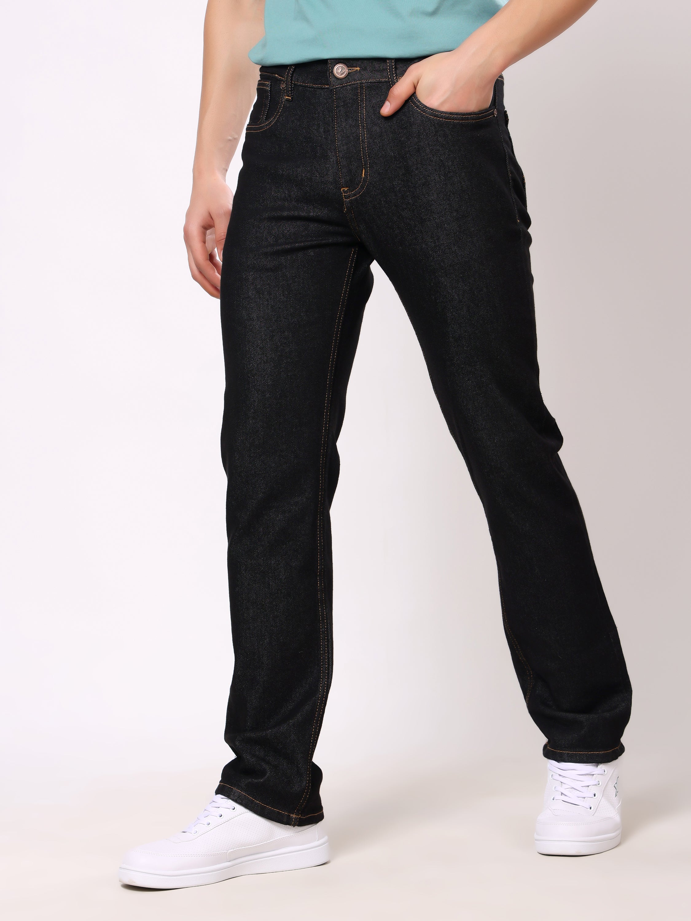 Stylox Men’s Comfort Fit No-Fade Stretchable Denim Jeans