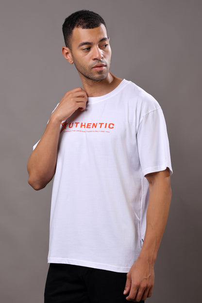 Stylox Men’s Oversized Graphic Printed T-Shirt – Casual Crew Neck