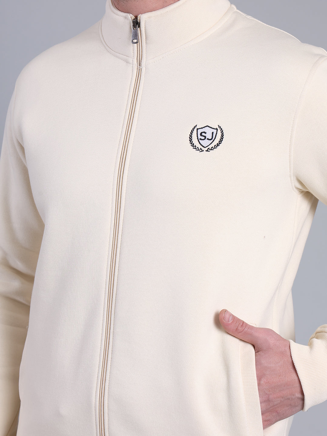 Stylox Men’s Solid Tracksuit Set with Zip-Up Jacket &amp; Joggers – Winter Athleisure Wear