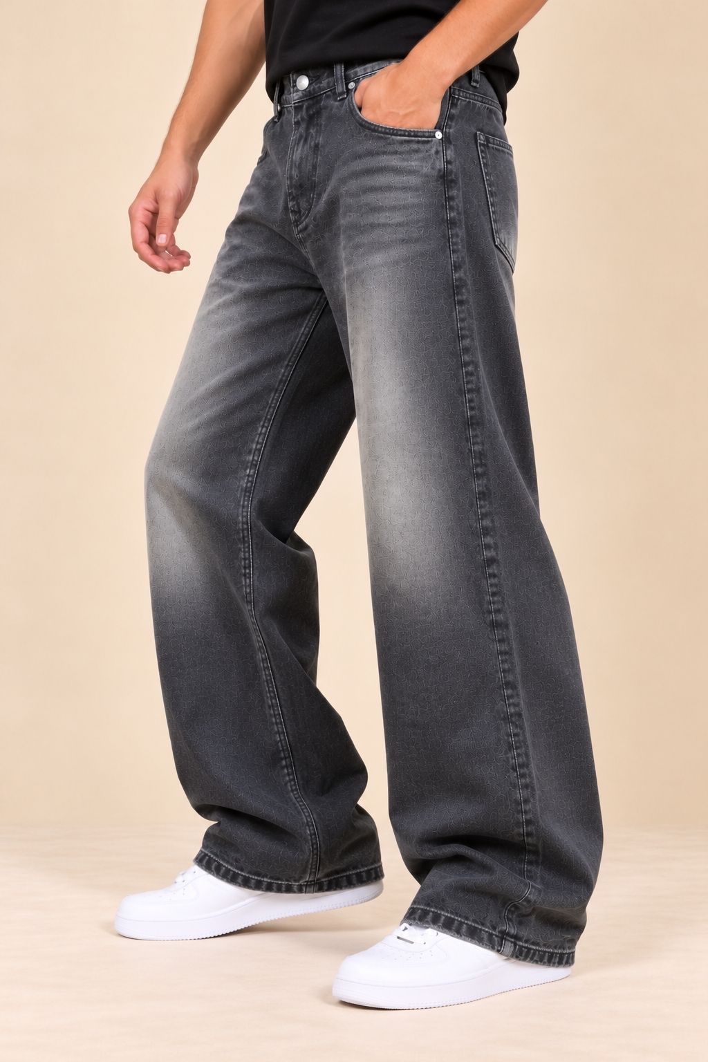 Stylox Men’s Flared Fit Non-Stretchable Denim Jeans