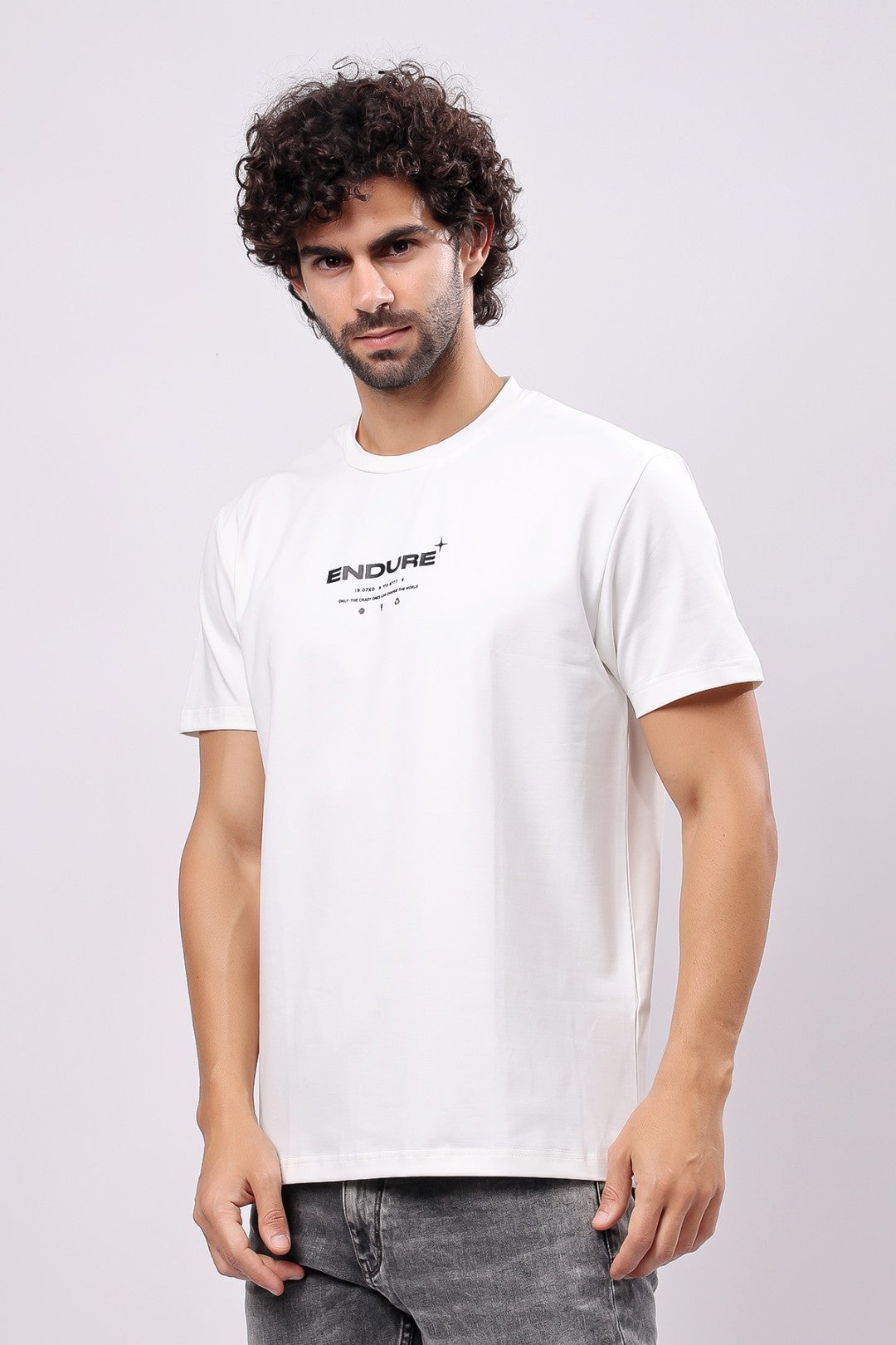 STYLOX MEN CREW NECK PRINTED T-SHIRT - Stylox