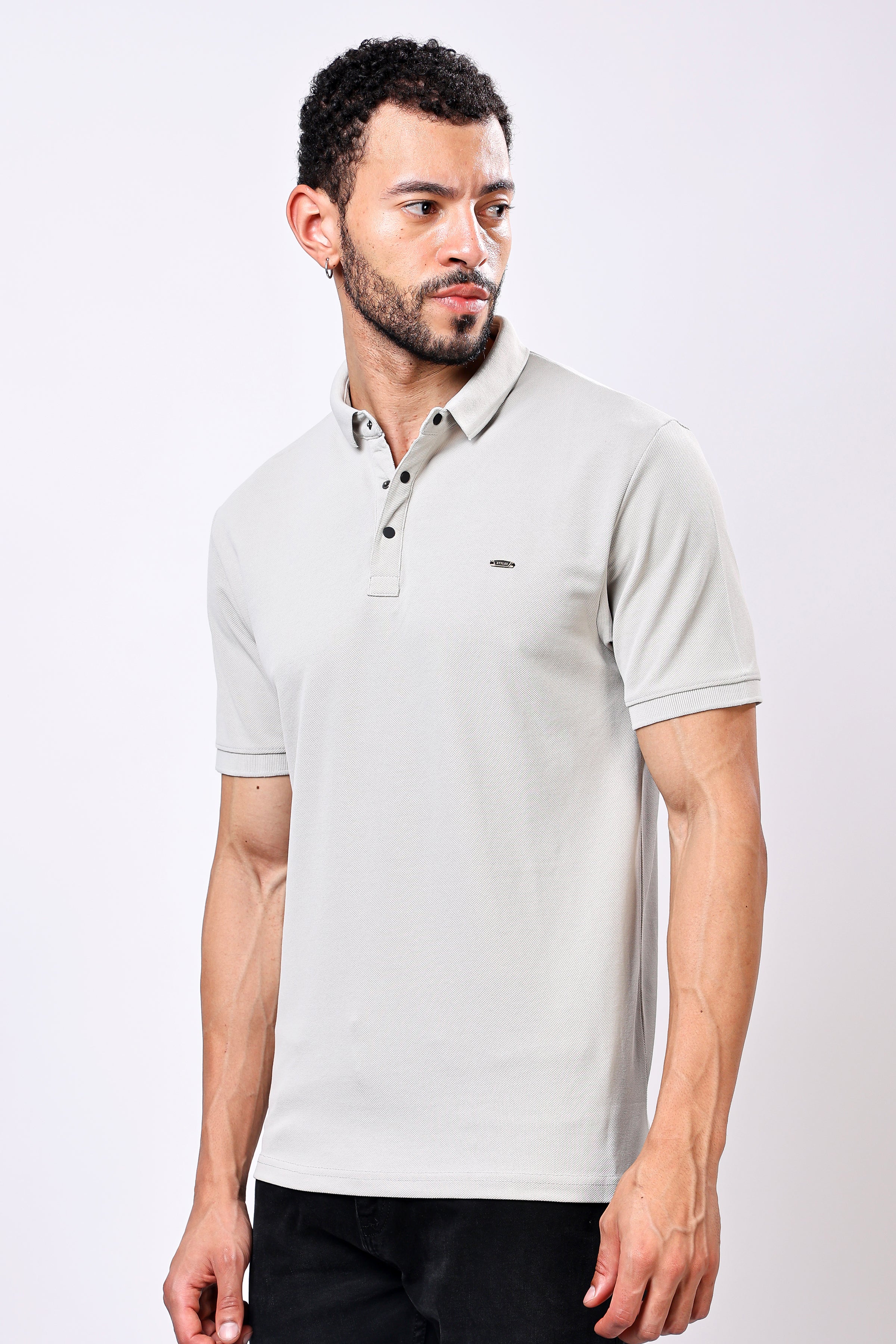 Stylox Solid Polo T-Shirt For Men - Stylox