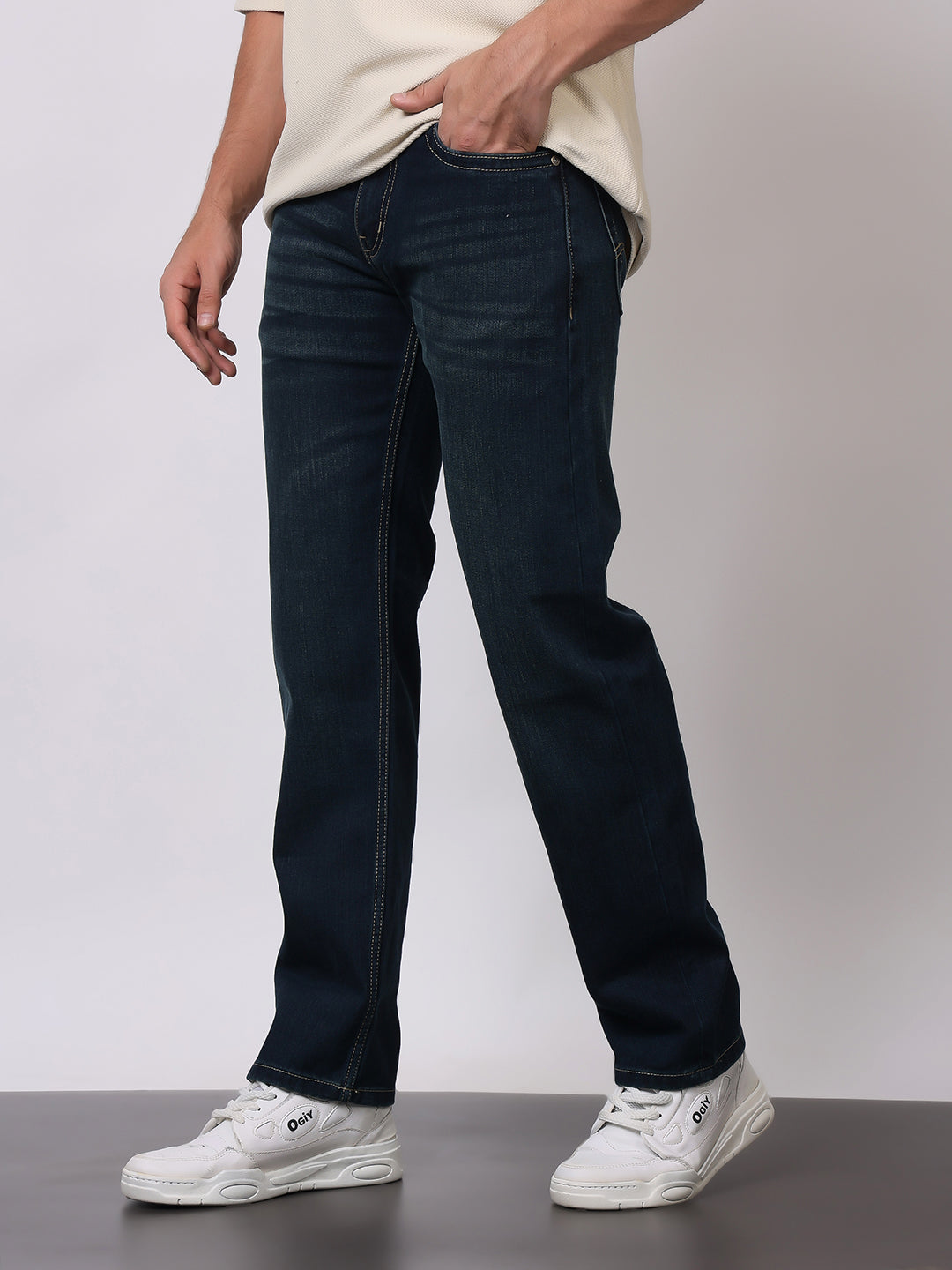Stylox Men’s Comfort Fit Denim Jeans | Stylish Mid-Rise Jeans | Perfect for Work & Weekend Wear - Stylox
