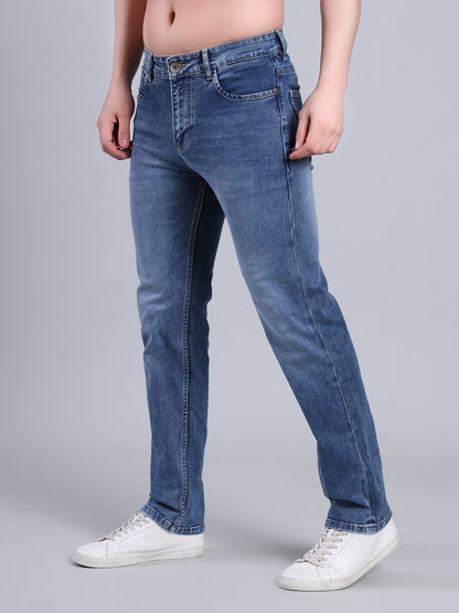Stylox Men’s Comfort Fit Mid-Rise Jeans