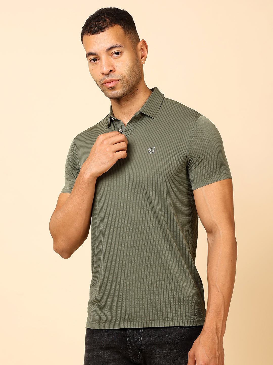 Stylox Premium Stretchable Solid Slim Fit Polo T-Shirt – Comfort Meets Style