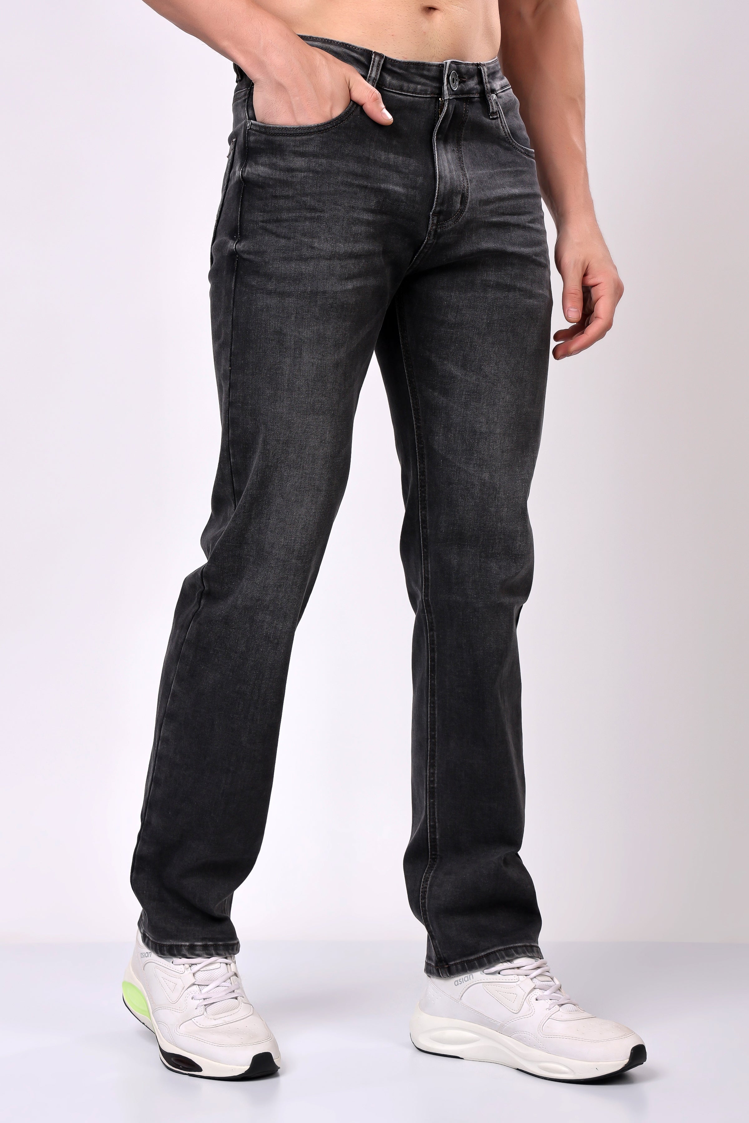 Stylox Comfort Fit Denim Jeans for Men |  Grey |