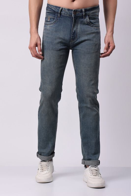 Stylox Comfort Fit Men's Denim Jeans - Grey | - Stylox