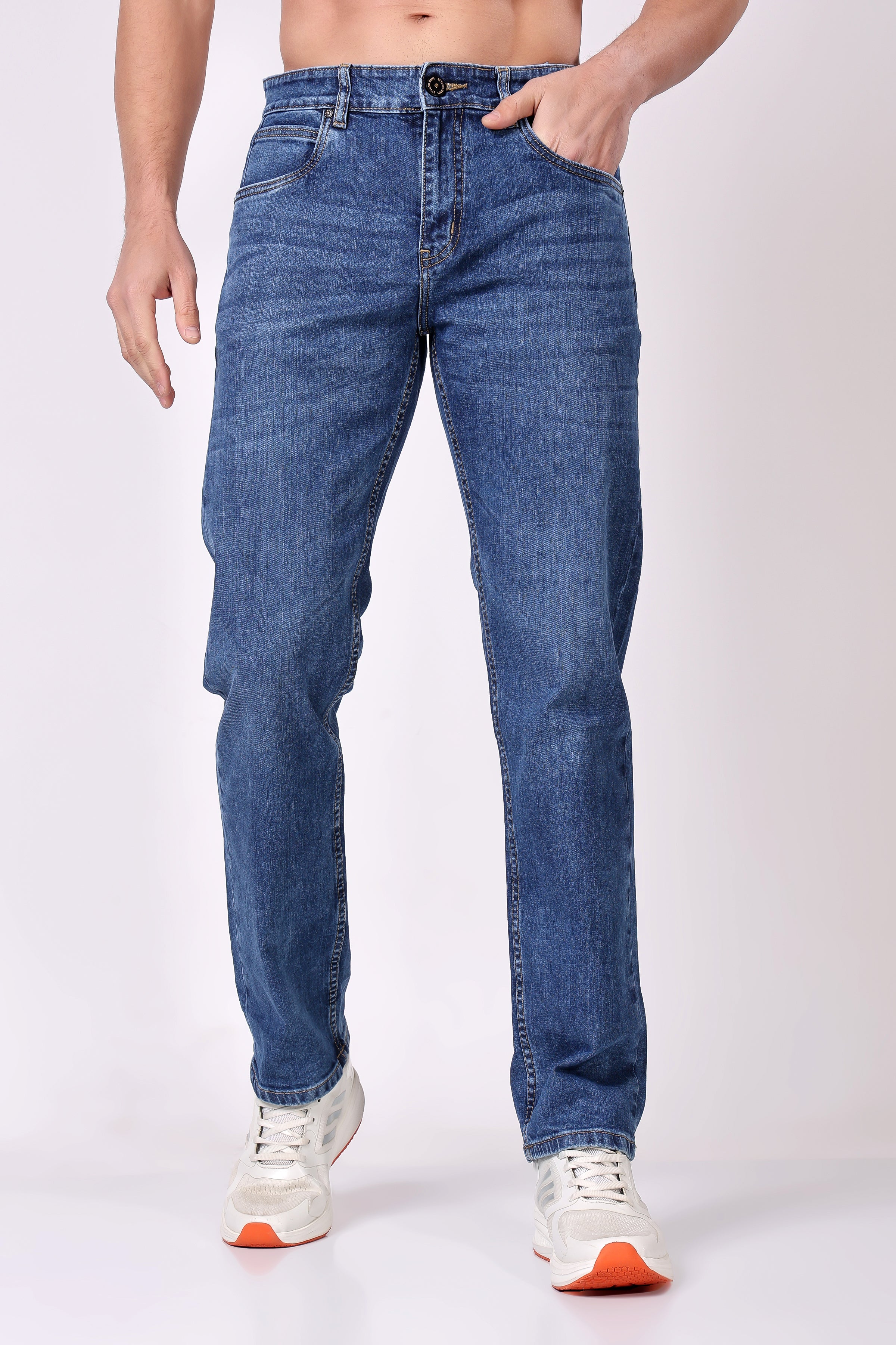 Stylox Men's Straight Fit Denim Jeans - Stylox