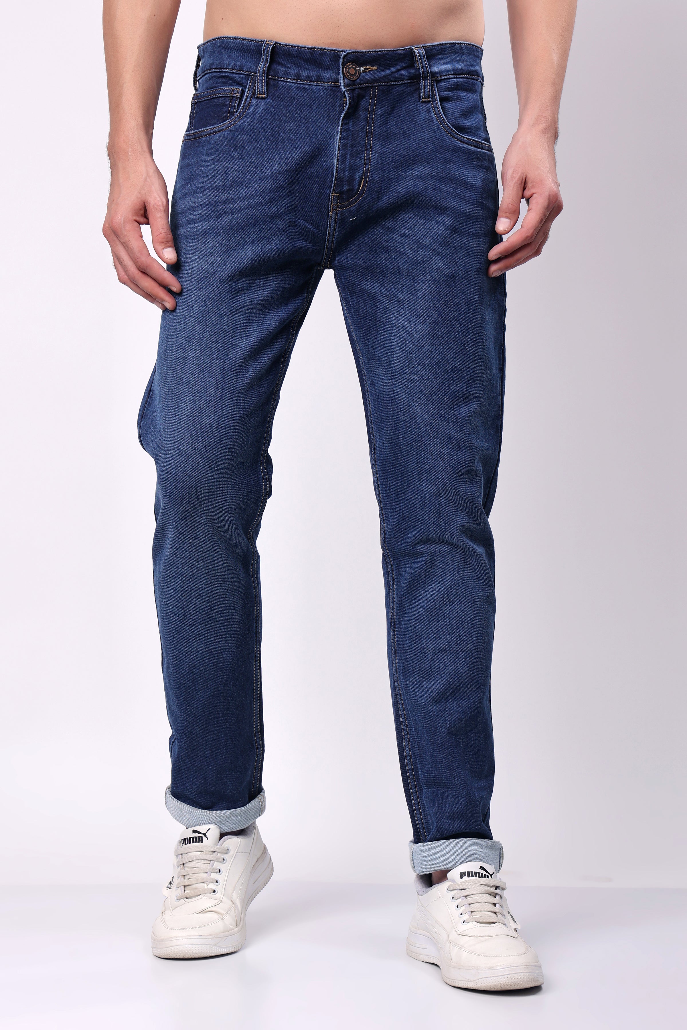 Stylox Men’s Slim Fit Blue Denim Jeans,  - 5110-11131 - Stylox